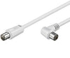 Cavo Antenna TV M/F 1,5m Angolato 90°