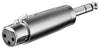 Adattatore XLR Cannon Femmina ad Audio 6,35mm Maschio Stereo