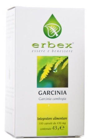 Erbex garcinia integratore alimentare 100 capsule 430mg