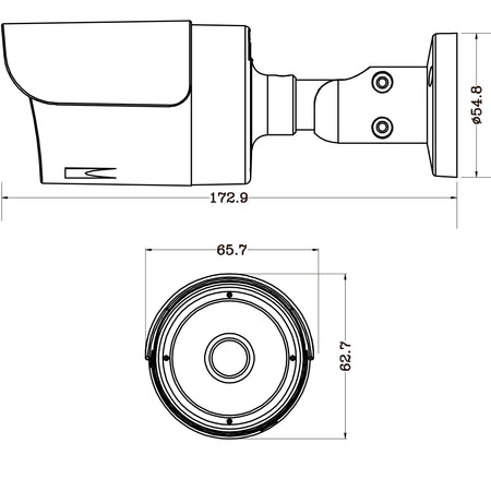 Telecamera CCTV Bullet 8Mp 4-in-1 IP67, DGC8106AT