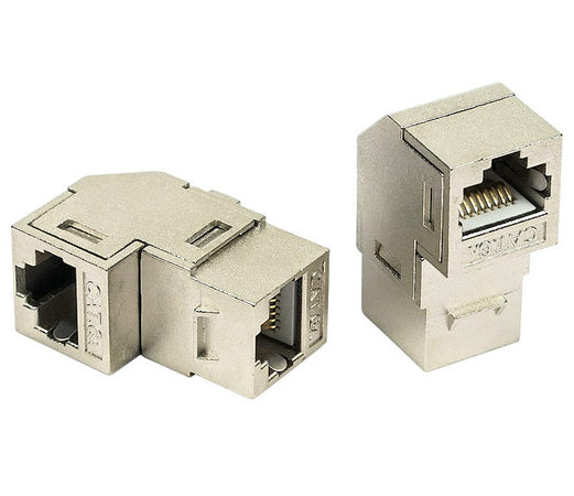 Accoppiatore RJ45 F/F 90&deg Cat.6A Schermato
