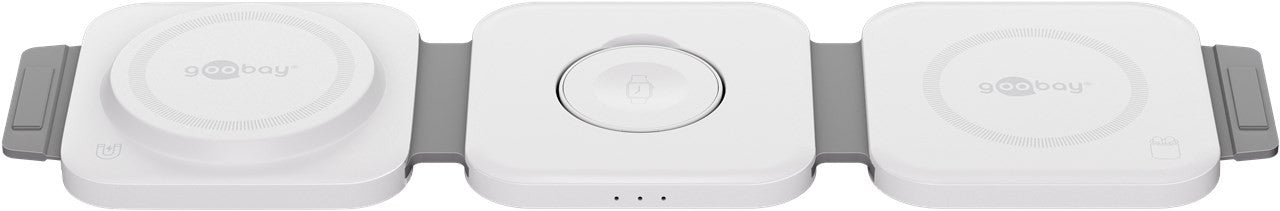 Caricatore Qi Wireless Caricabatterie 3in1 Stazione di Ricarica Pieghevole 15W