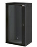 Armadio Rack 19'' a muro 22U sezione unica P 600mm Porta Grigliata Nero