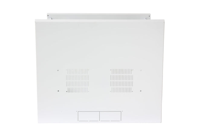 Armadio Rack 19'' a muro 22U sezione unica P 600mm Porta Grigliata Bianco