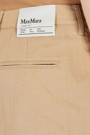 S Max Mara Pantaloncini Cammello da donna