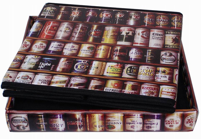 Biscottini Pouf contenitore Biscottini Praticissimo 32x32x32 ecopelle richiudibile