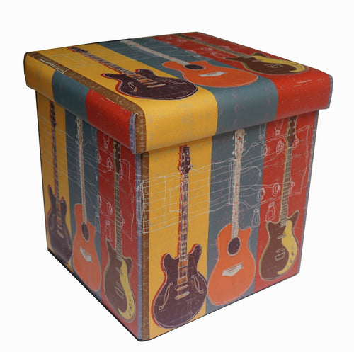 Biscottini Pouf Contenitore Biscottini 32x32x32 Pieghevole Ecopelle Imbottito Design