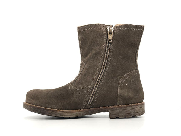 NERO GIARDINI Stivaletti bambina in camoscio marrone