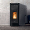 Thermorossi Termostufa a Pellet Creo Supreme Natural Plus Evo 12,3 kW Nero Opaco