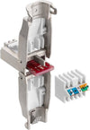 Plug RJ45 Cat.6A Schermato STP Tooless con fermacavo