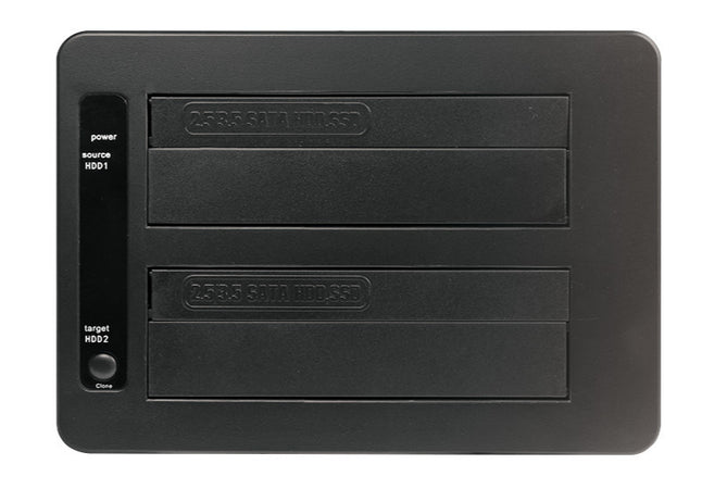 Docking Station USB3.0 Doppio Slot HDD/SSD SATA da 2.5''/3.5'' Nero