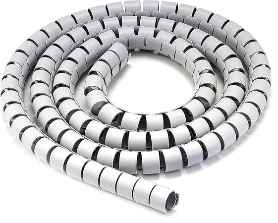 Guaina Raccoglicavi Diametro 20mm a Spirale 30m Grigio
