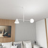 Plafoniera Moderna Industrial Hermes 2 Luci Bianco
