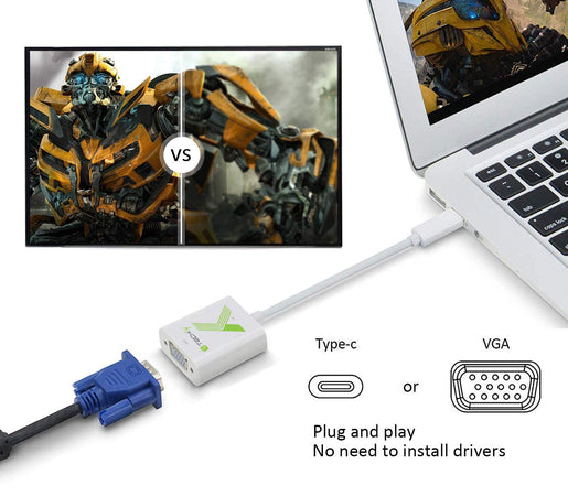 Cavo Convertitore Adattatore da USB-C&trade M a VGA F