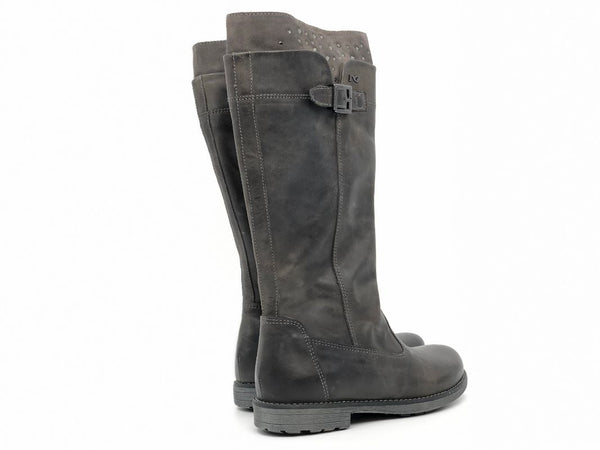 NERO GIARDINI Stivale bambina in pelle antracite