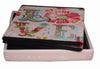 Biscottini Pouf contenitore richiudibile in ecopelle Praticissimo 32x32x32 realizzato