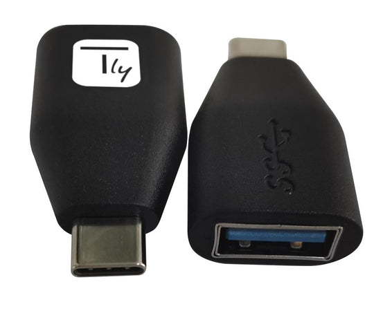 Adattatore Convertitore USB-C&trade Maschio a USB-A Femmina OTG Nero