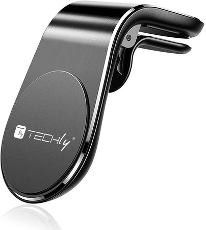 Supporto Magnetico da Auto per Smartphone con Due Placche Metalliche Universali