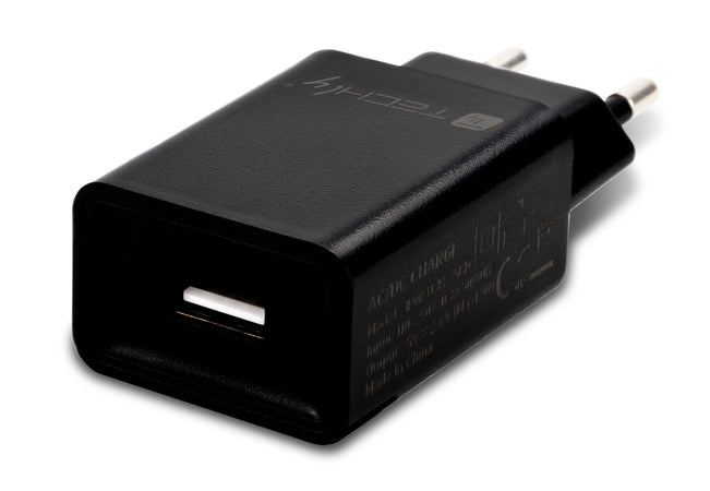 Caricatore Alimentatore USB-A da Muro 5V 2.4A per Smartphone o Tablet