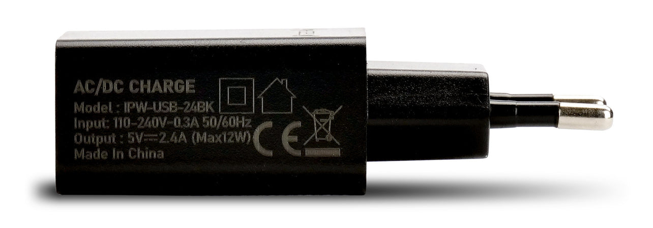 Caricatore Alimentatore USB-A da Muro 5V 2.4A per Smartphone o Tablet