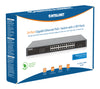 Gigabit Ethernet Switch 24-Porte PoE+ con 2 porte SFP