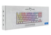 Tastiera Gaming Meccanica USB Anti Ghosting RGB LED 87 Tasti Bianco, Commandos