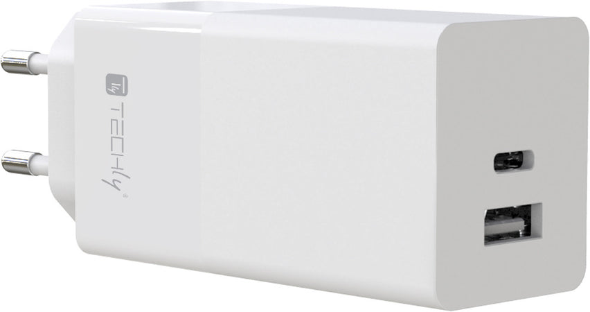 Caricatore Alimentatore USB-C&trade e USB-A da Muro 100W per Smartphone o Tablet