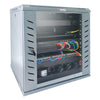 Armadio Rack 19'' a Muro 20 Unità P.600 mm Flat Pack Grigio