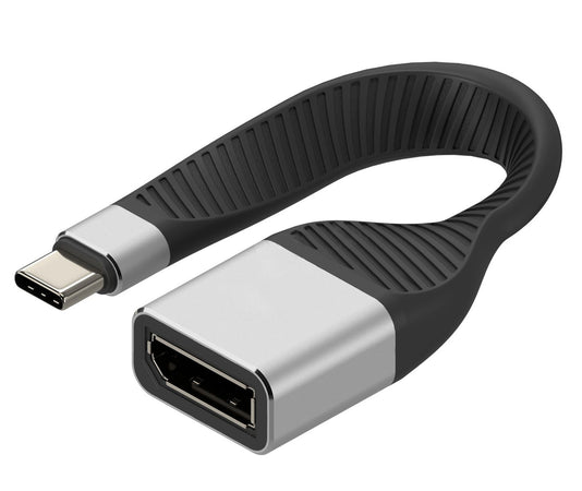 Cavo Corto Piatto USB-C&trade Maschio a Displayport Femmina FPC 13,1 cm