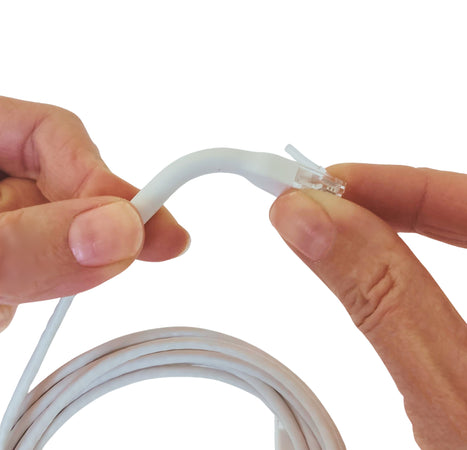 Cavo Slim Patch di Rete Pieghevole in Rame Cat.6A U/UTP 5m Bianco