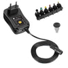 Alimentatore Universale Regolabile 18W AC/DC 3V-12V 1500 mA con 6 Spine DC Porta USB 1A