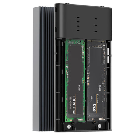 Box Esterno Duplicatore Clone Offline USB3.2 Gen 2x2 USB-C&trade M.2 PCIe NVME 20 Gbps
