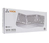 Tastiera Ergonomica Wireless 2,4 GHZ, WK-905