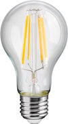 Lampadina LED E27 Bianco Caldo 11W Trasparente con Filamento, Classe D