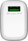 Caricabatterie Ricarica Rapida USB QC 3.0 (18 W) Bianco