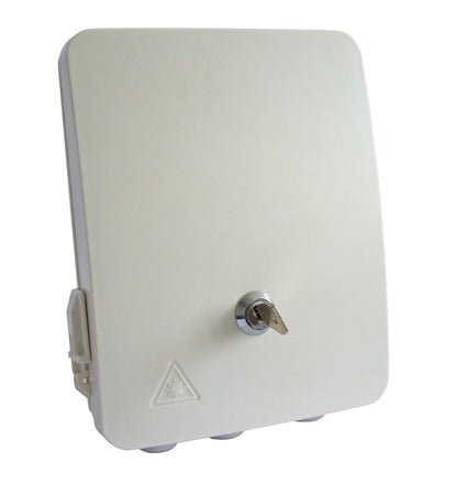 Scatola di Giunzione Fibra Ottica 8 Fibre IP54 per Applicazioni FTTX con Serratura