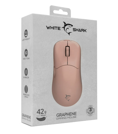 Mouse Ottico 6D USB 12400 dpi Graphene Rosa