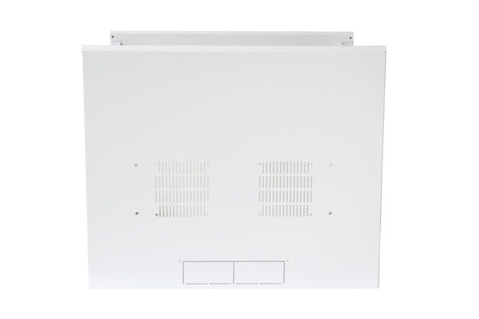 Armadio Rack 19'' a muro 22U sezione unica P 600mm Porta Grigliata Bianco