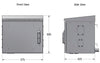 Armadio Rack 19'' Fissaggio a Palo P 425 mm IP66 Midi