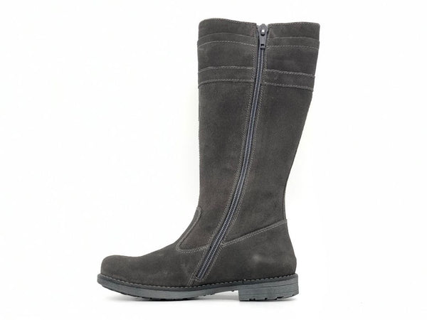 NERO GIARDINI Stivale bambina camoscio grigio
