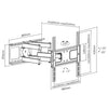 Staffa da Muro con doppio braccio per TV LED/LCD 32-55''
