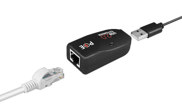 Extender USB Cat.5E Cat.6 fino a 50m con PoE