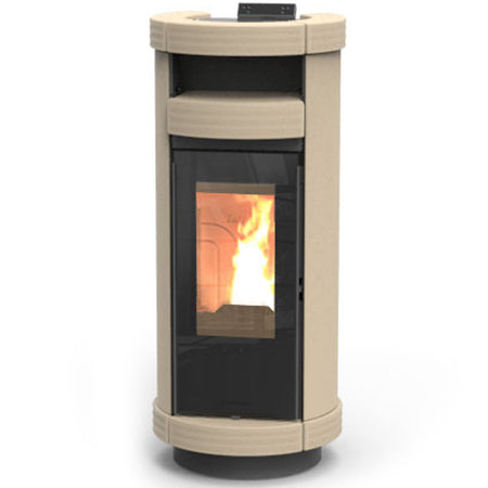 Thermorossi Termostufa a Pellet Dorica Supreme Metalcolor Natural Plus Evo 12,3 kW