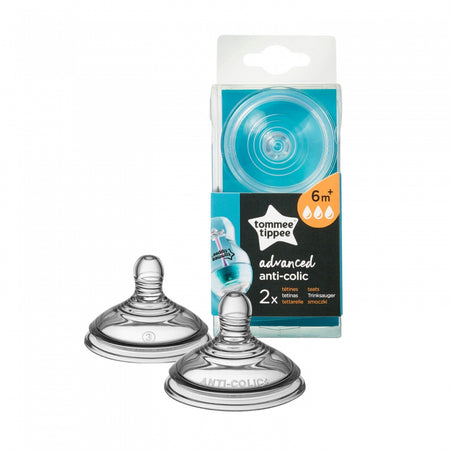 Tettarella Anti Colica Avanzato 2Pz Flusso Veloce 6m+ Tommee Tippee