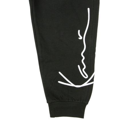 KARL KANI Pantalone Tuta Felpato Uomo Signature Retro Sweatpants Black/white da uomo