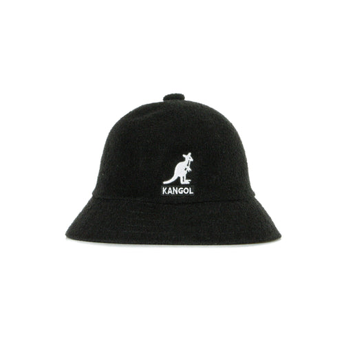 KANGOL Cappello Da Pescatore Uomo Big Logo Casual Black da uomo