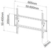 Staffa a Muro Inclinabile TV LED LCD 40-65''