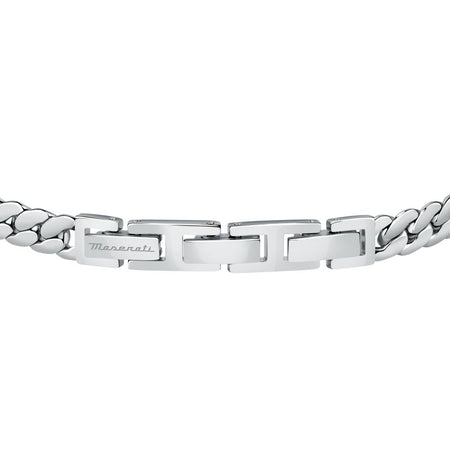 Bracciale MASERATI uomo Iconic acciaio con inserti oro rosa