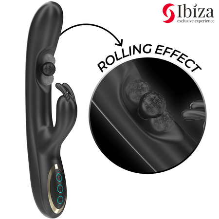 IBIZA POTENTE VIBRATORE RABBIT CON PERLA ROTANTE MASSAGGIANTE