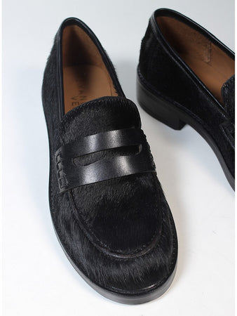 Emanuelle Vee mocassini donna Uma in cavallino black 811 30